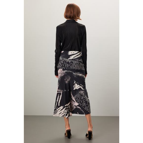 UNTITLED IN MOTION Lelaki Multicolor Abstract Design Satin Slip Skirt Size XL - Picture 2 of 12